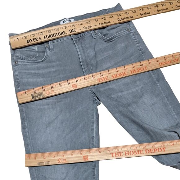 AGOLDE gray Sophie High Rise Skinny Fame style A003-2085 zip women's size 30 - Picture 3 of 11